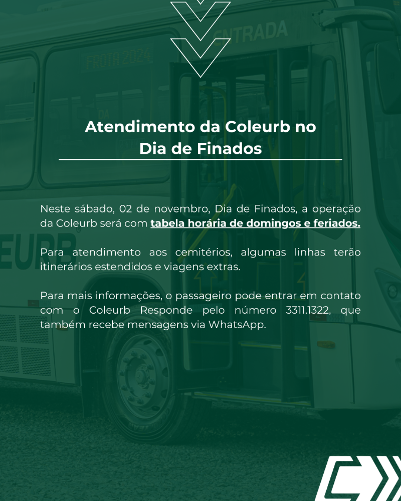 Coleurb fará atendimento aos Cemitérios de Passo Fundo no Dia de Finados