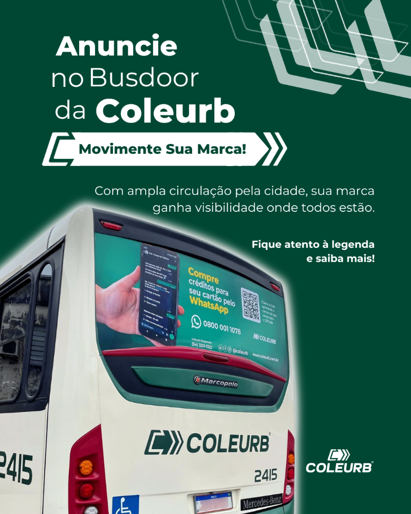 Busdoor – com a Coleurb, você pode ampliar a visibilidade da sua marca